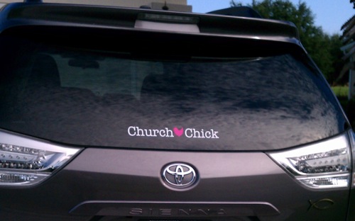 church-chick-car